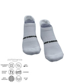 Short turquoise performance ankle running socks